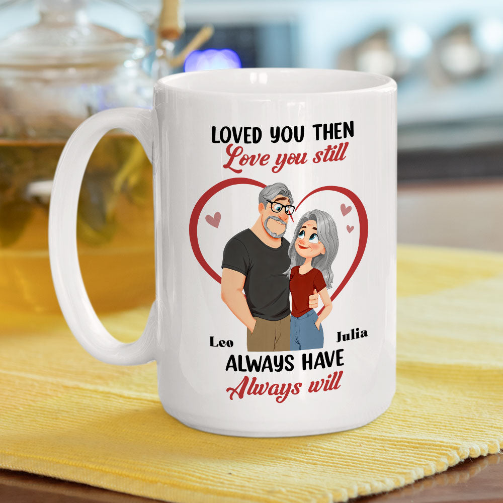 Custom Anniversary Keepsake Gifts For Couple • Loved You Then - Personalized Coffee Mug
