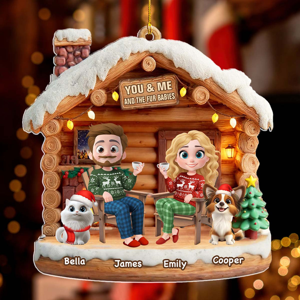 Custom Keepsake Christmas Ornament •  Have A Chat With Them - Personalized 3D Effect Acrylic Ornament