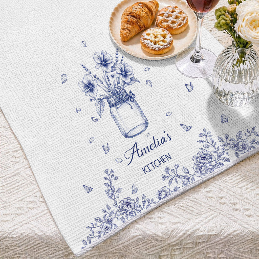 Kitchen In Bloom - Personalized Kitchen Towel