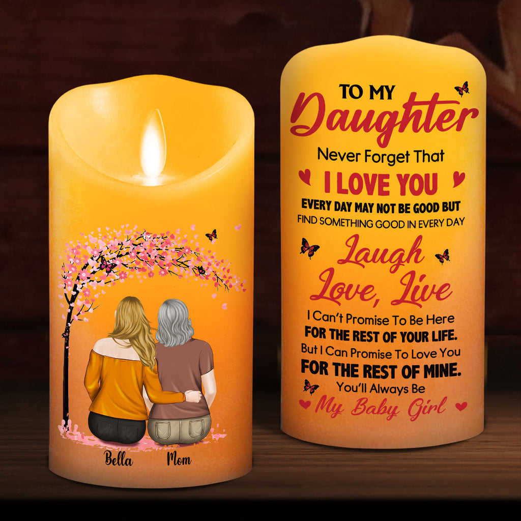 You Will Always Be My Baby Girl - Personalized LED Candle