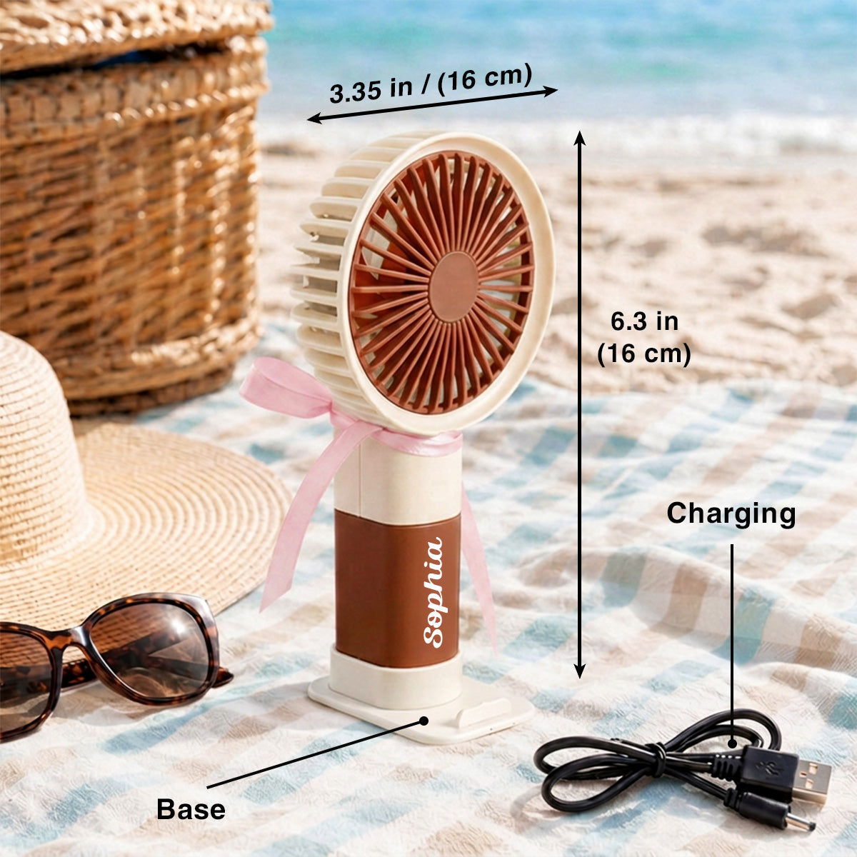 Summer Vibes - Personalized Handheld Fan