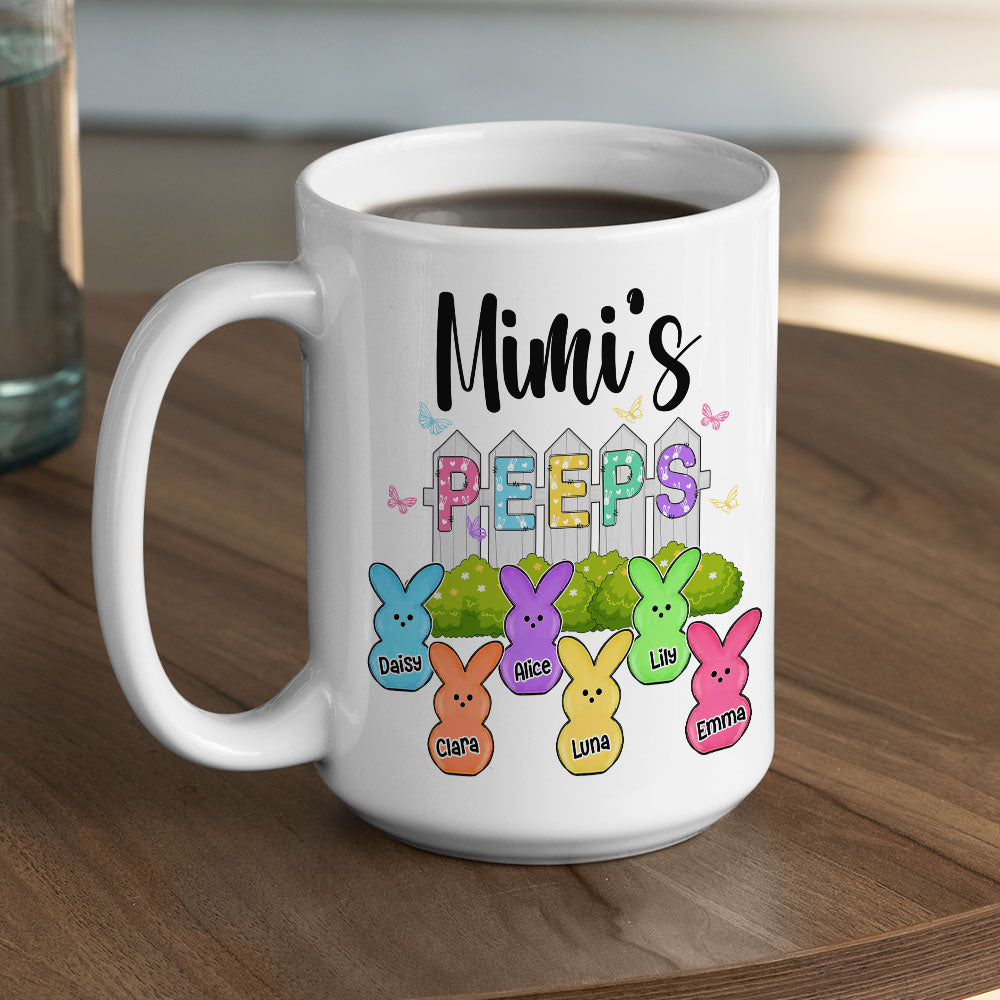 Custom Christmas & Birthday Gift For Grandma • Grandma Peeps Easter - Personalized Coffee Mug