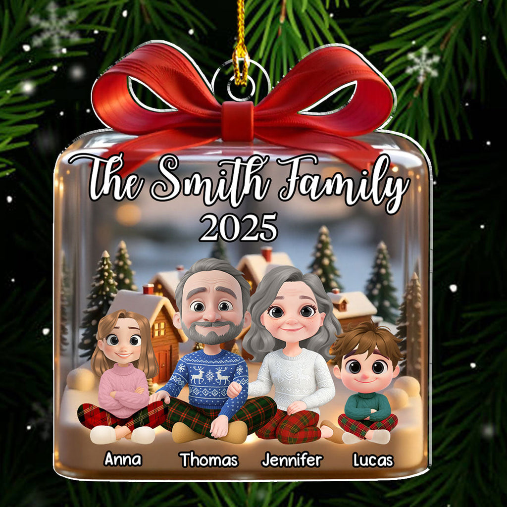 Custom Family Ornament, Christmas Gift for Family Members •  Our Family This Year - Personalized Acrylic Ornament