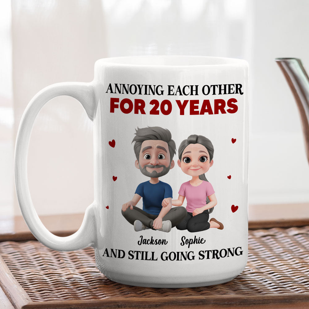 Custom Anniversary Keepsake Gifts For Couple • Couple Annoying For Years - Personalized Coffee Mug