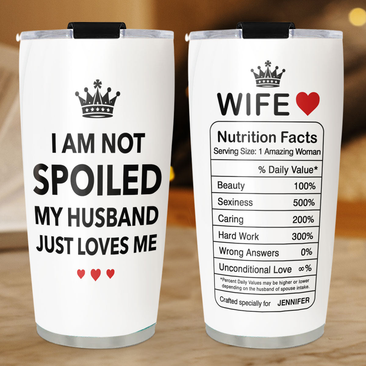 I Am Not Spoiled - Personalized Tumbler