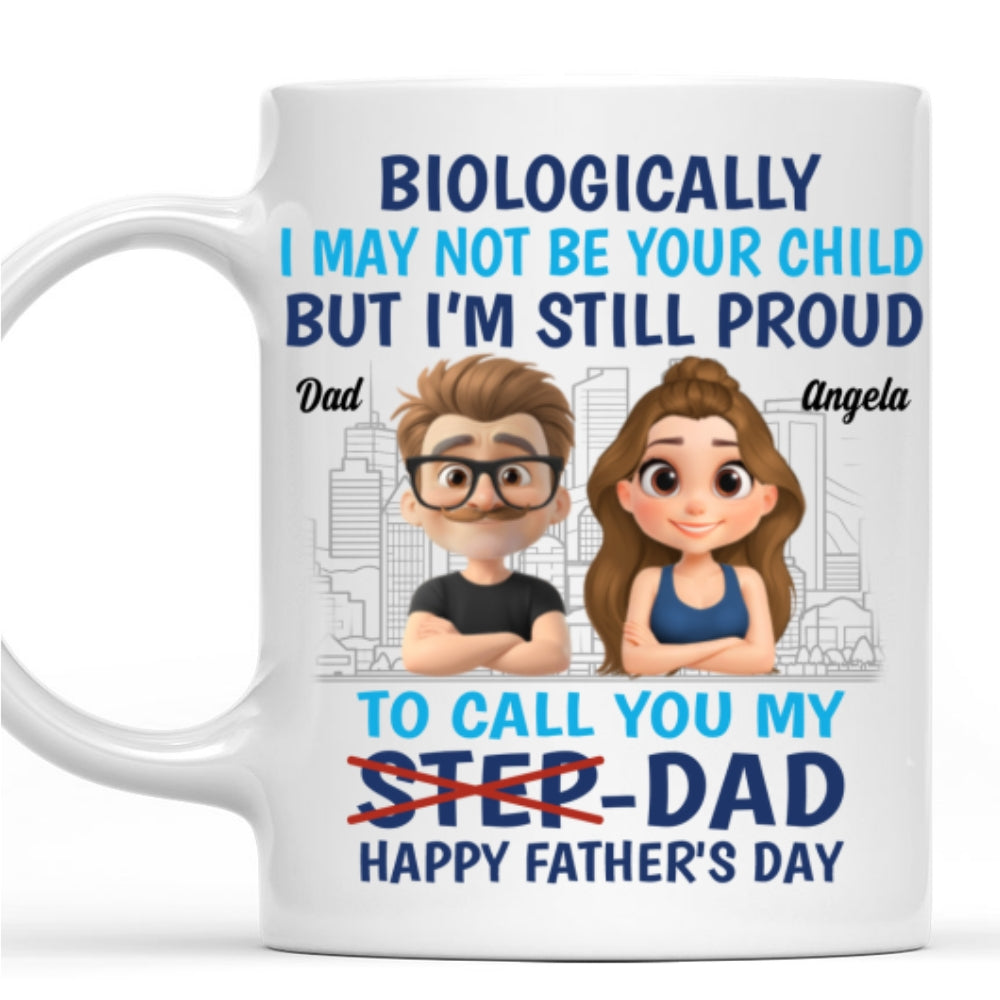 Custom Christmas & Birthday Keepsake Gift • Thanks For Being My Dad - Personalized Coffee Mug
