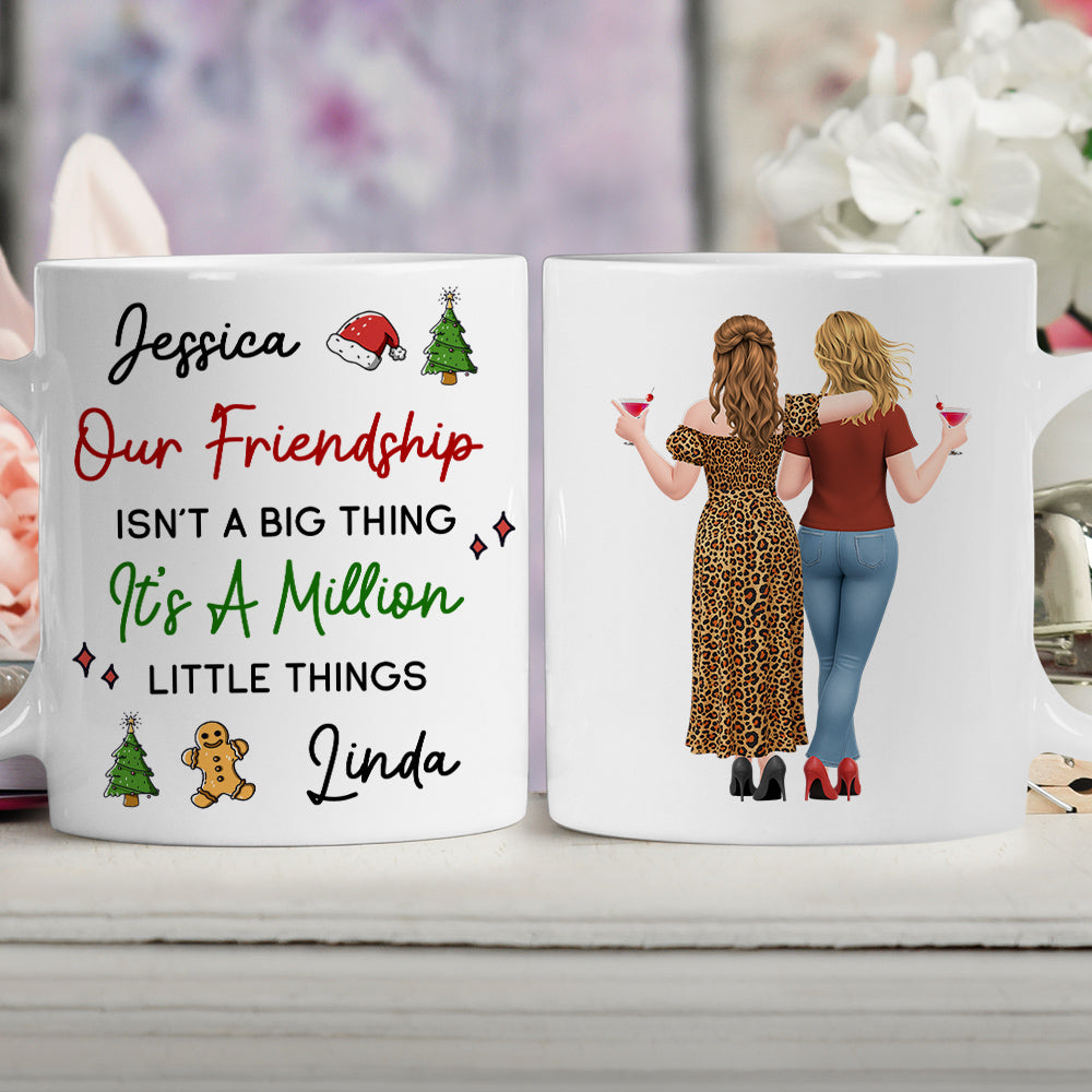 Custom Best Friend, Christmas & Birthday Friendship Keepsake Gift • Together We Create Little Magic - Personalized Coffee Mug