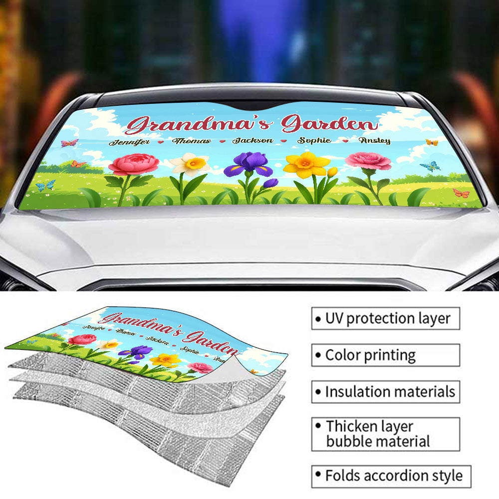 Grandma Garden - Personalized Car Sunshade