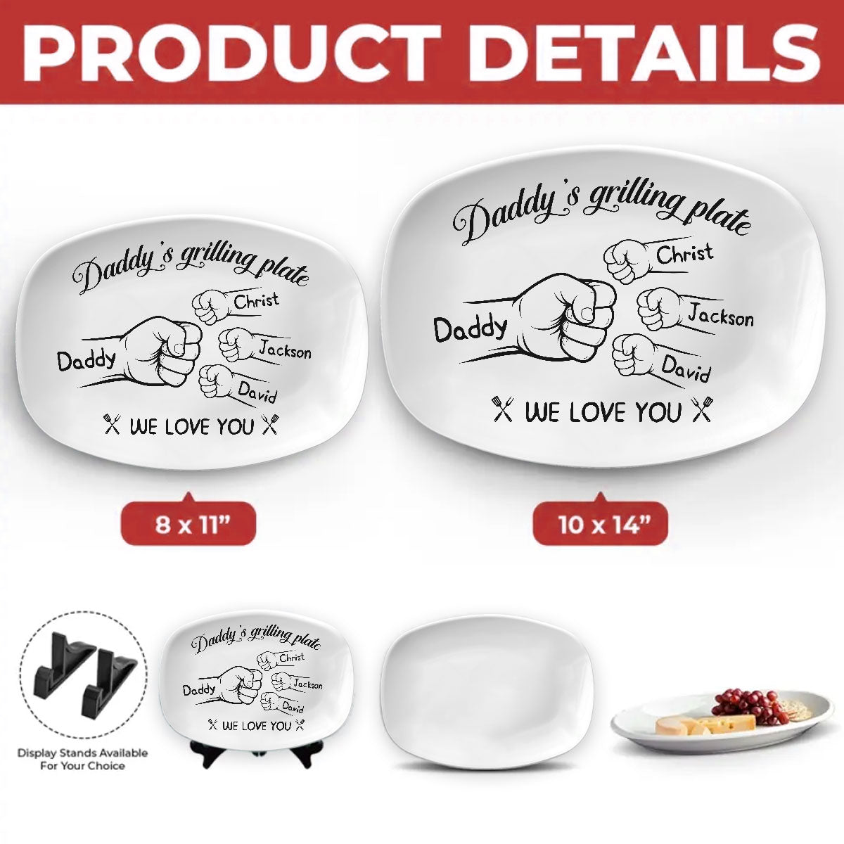 Grilling With Love Always - Personalized Platter