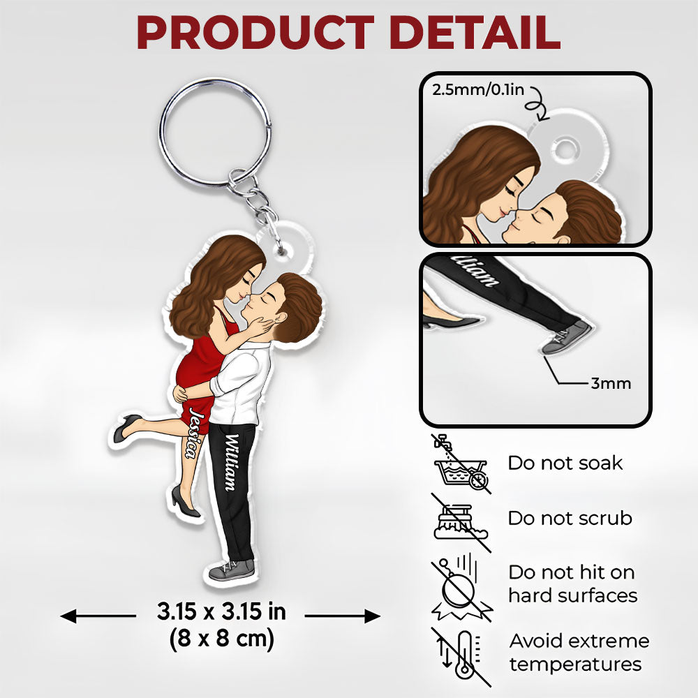 I Love You - Personalized Acrylic Keychain