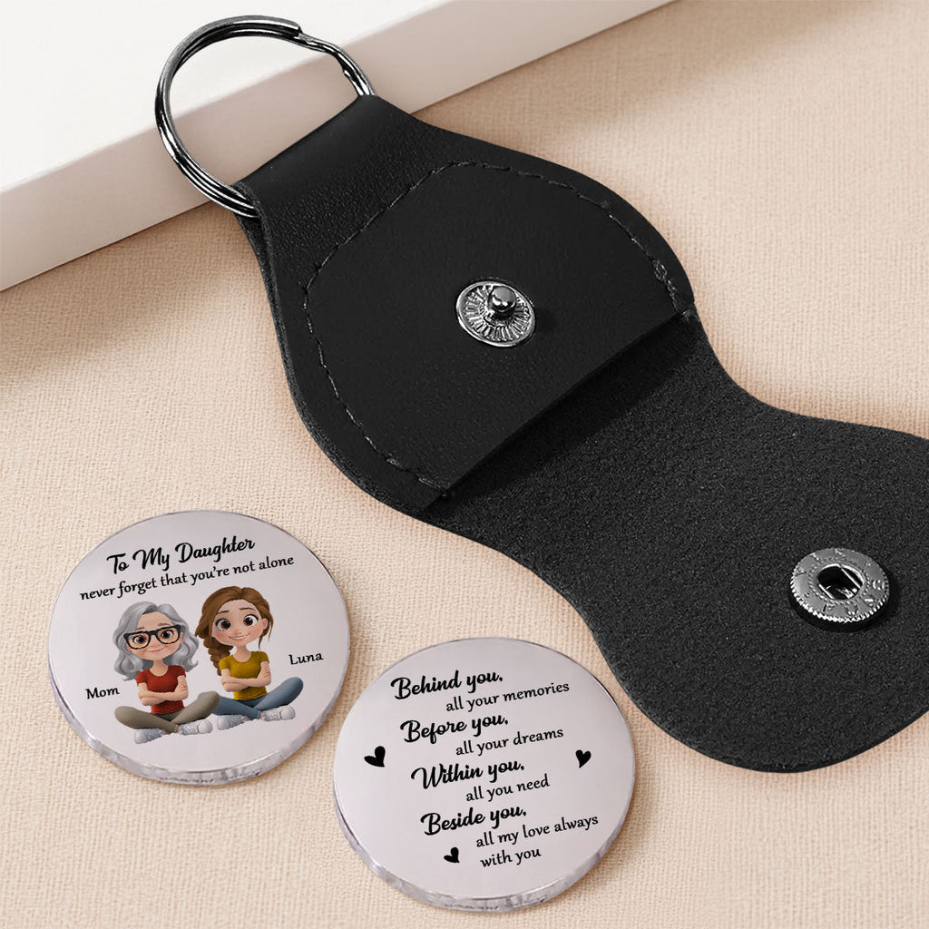 Custom Son Coin Keychain, Father's Day Birthday Gifts • Never Forget That - Personalized Pocket Hug