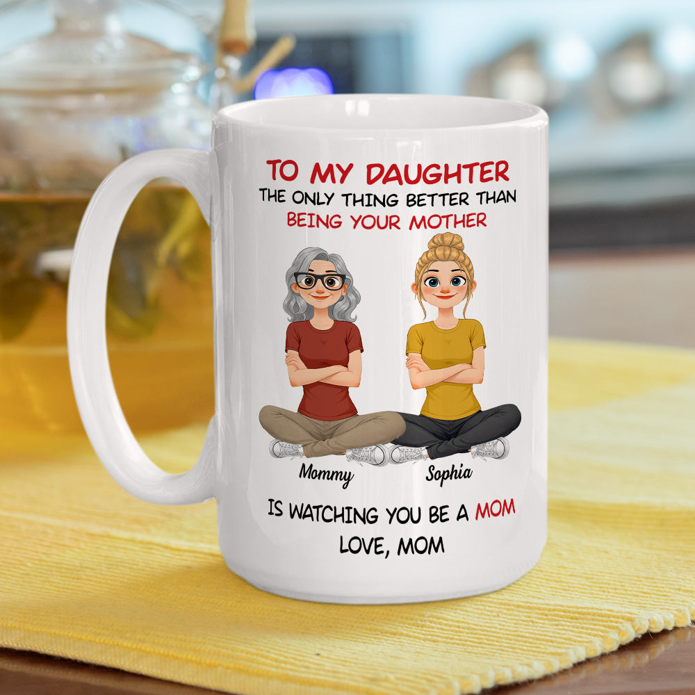 Custom Mother's Day Gift for Daughter • To My Daughter Cartoon Style - Personalized Coffee Mug