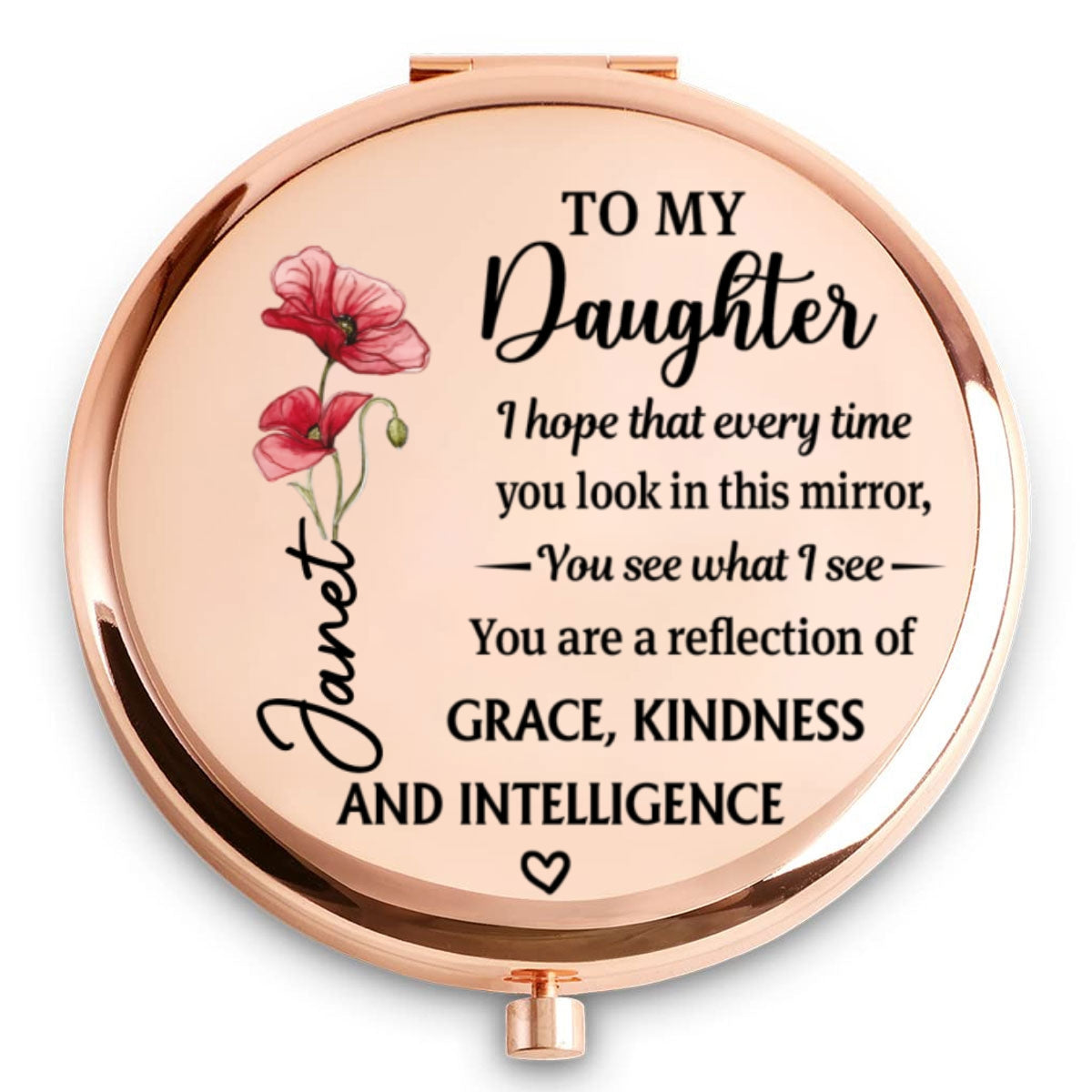 Your Heart Makes You Beautiful - Personalized Compact Mirror