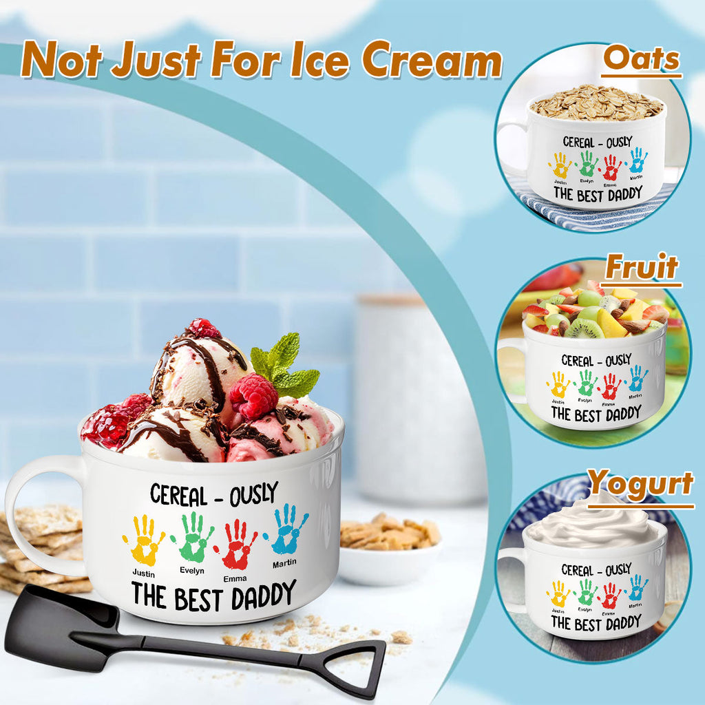 The Best Dad - Personalized Ceramic Bowl