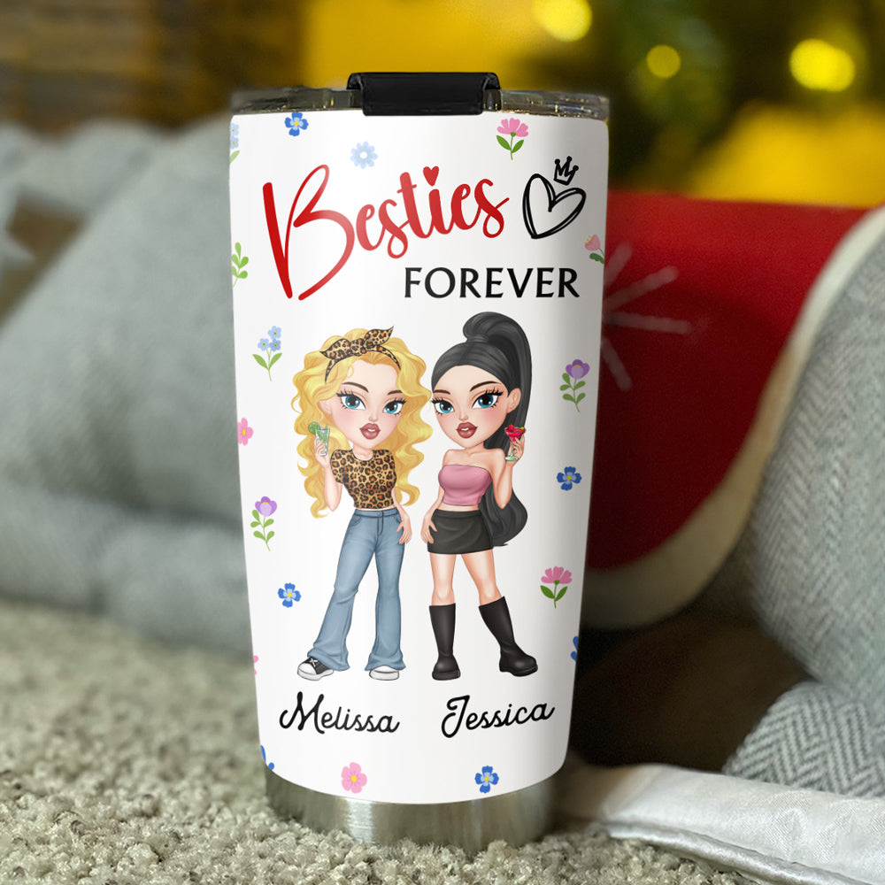 Custom Christmas Birthday Gifts For Best Friend • My Crazy Best Friend - Personalized Tumbler