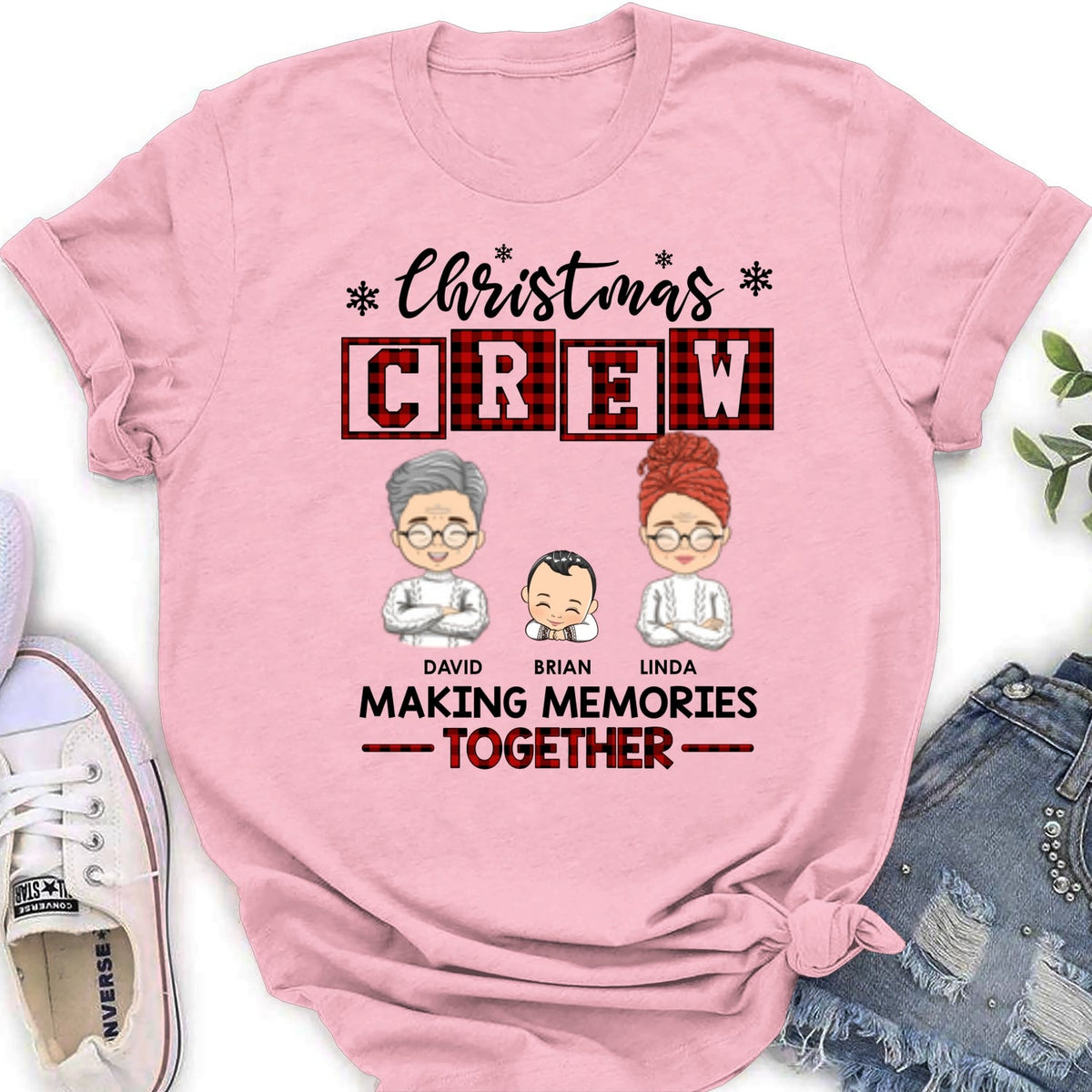 Custom Christmas & Birthday Keepsake Gift • Christmas Crew - Personalized Shirt