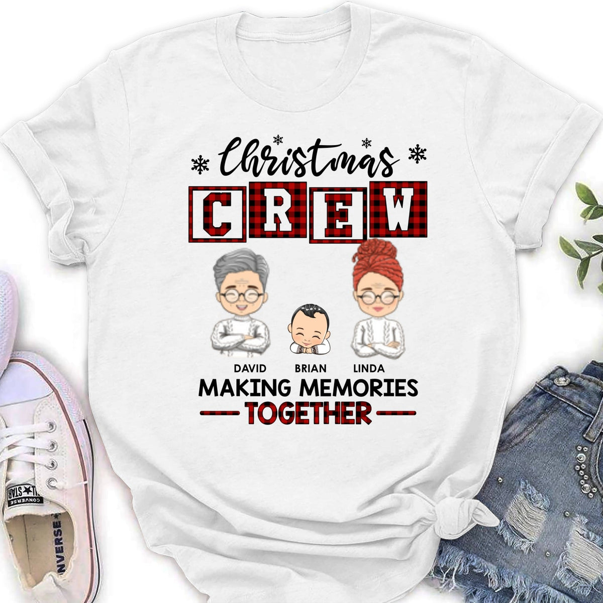 Custom Christmas & Birthday Keepsake Gift • Christmas Crew - Personalized Shirt