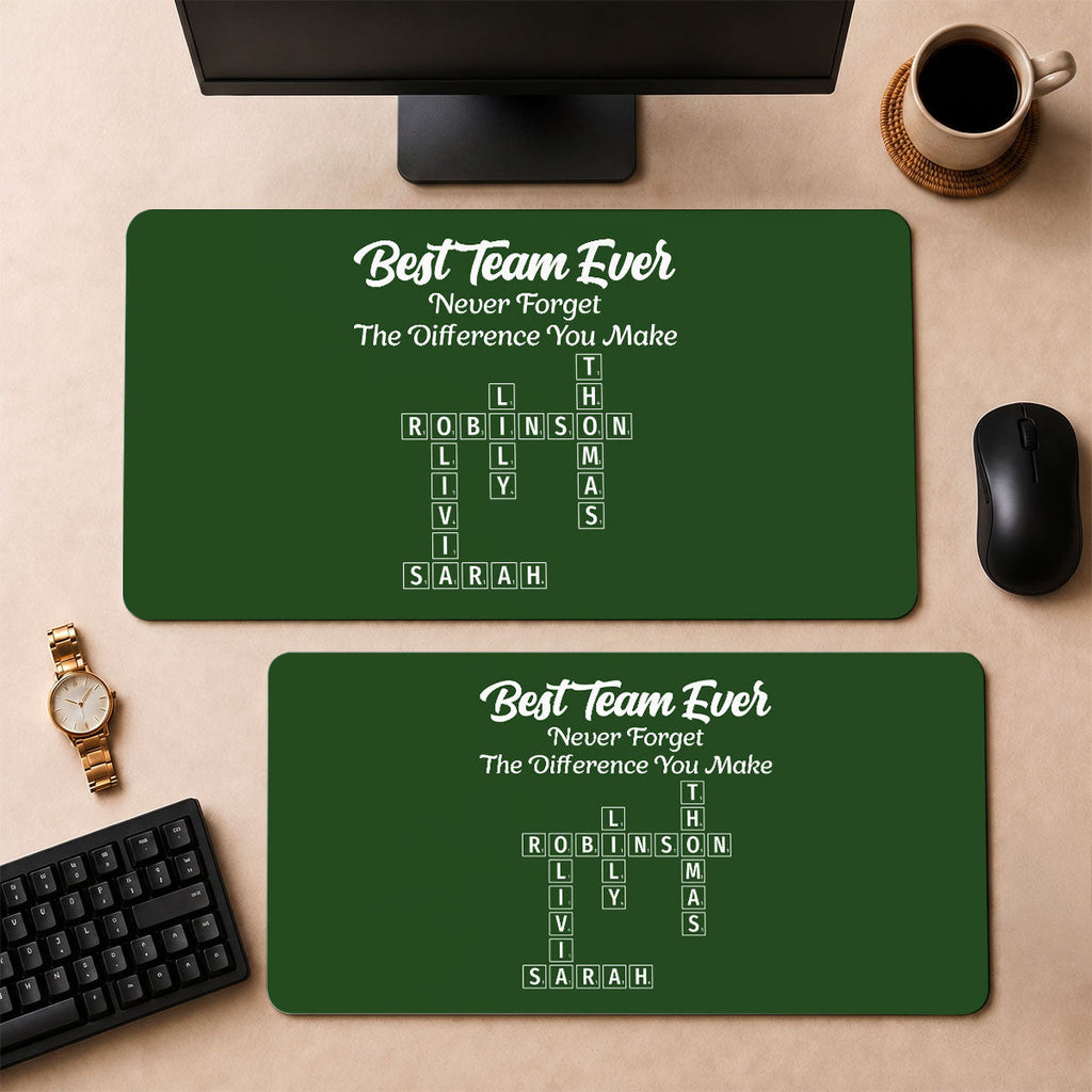 Best Team - Personalized Desk Mat