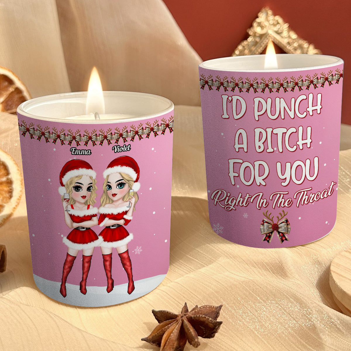 Punch Bitch - Personalized Candle
