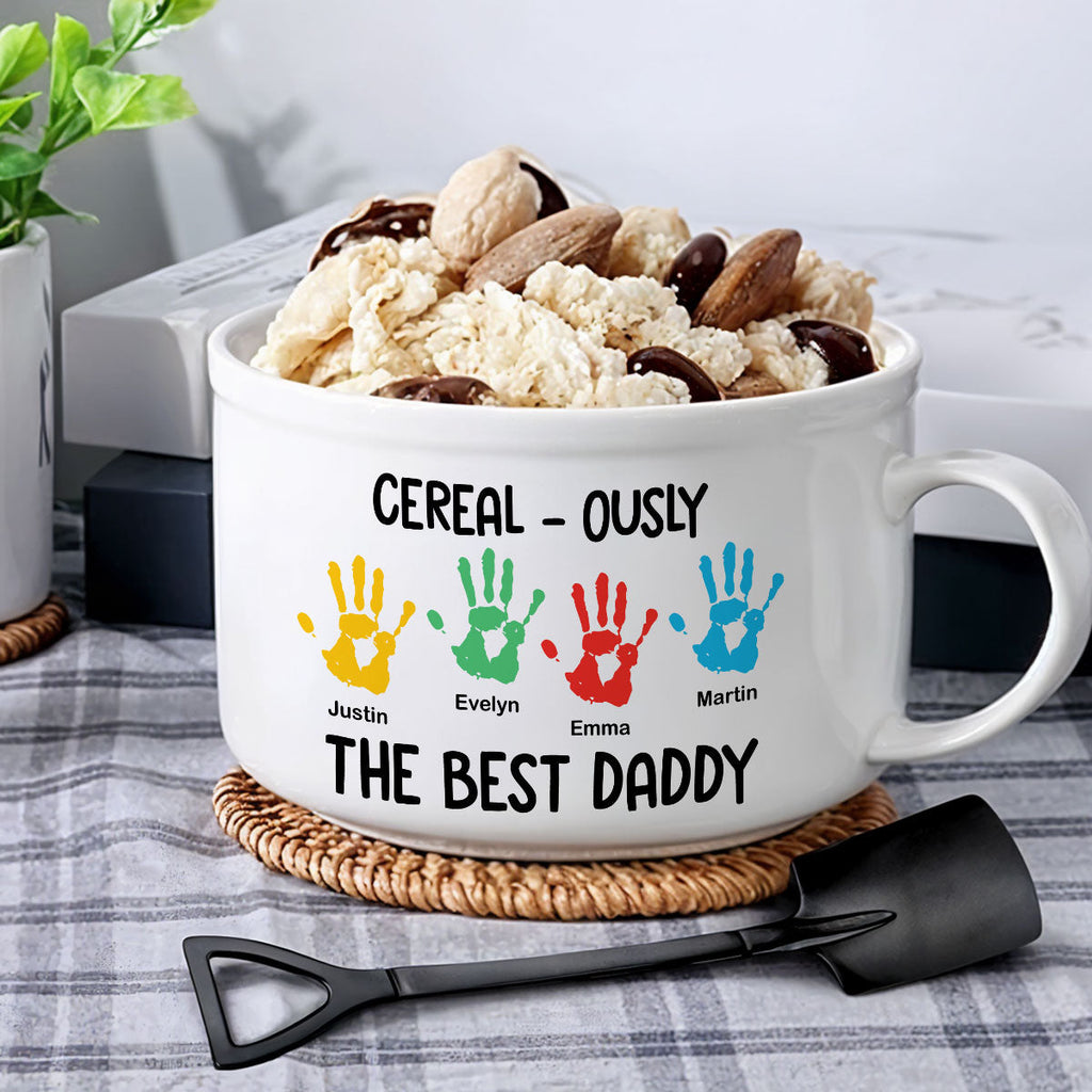 The Best Dad - Personalized Ceramic Bowl