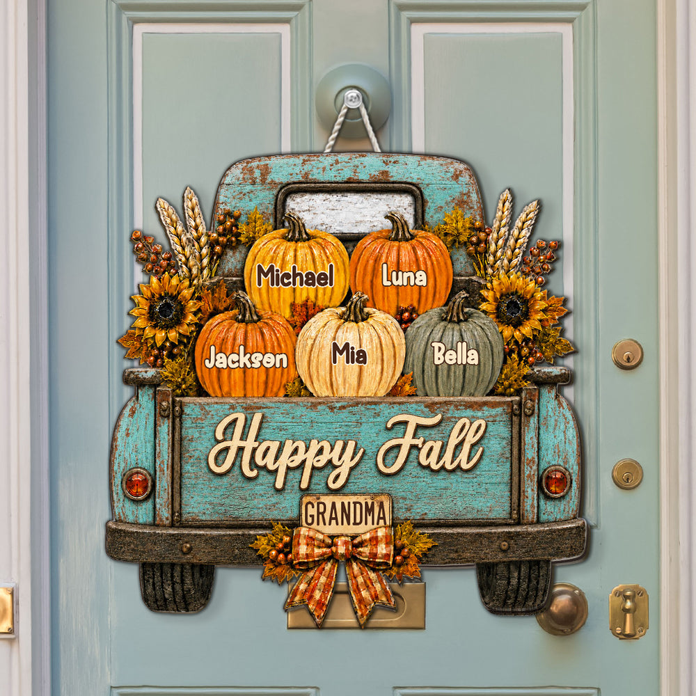 Custom Home & Wall Decor, Birthday & Christmas Gift • Sweet Fall Memories - Personalized Wood Sign