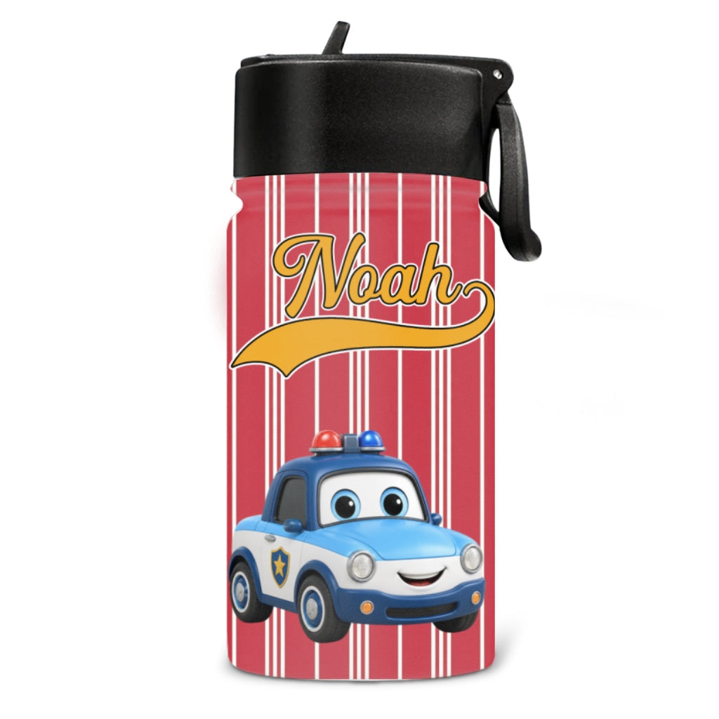 Vehicle World - Personalized Kids Water Bottle