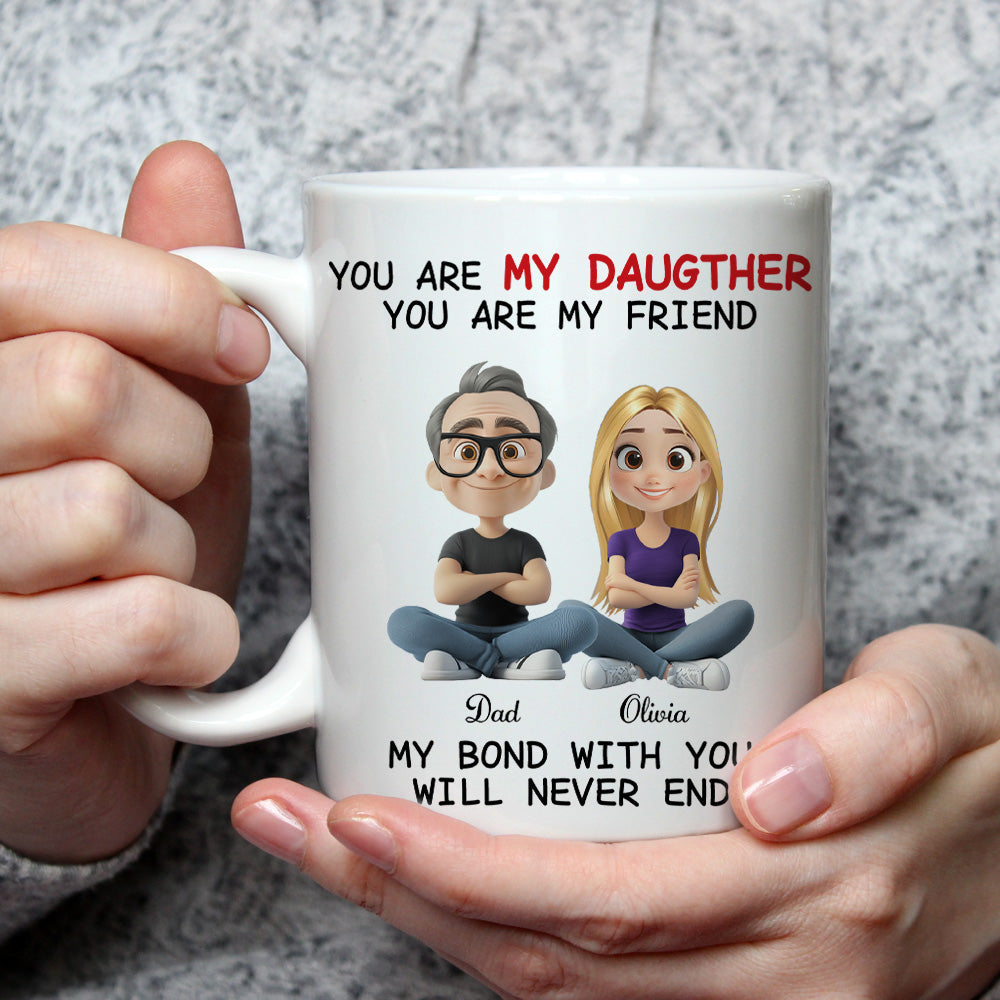 Custom Christmas & Birthday Gift for Daughter • My Bond With You - Personalized Coffee Mug
