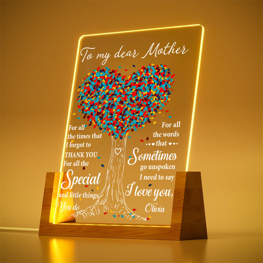 Custom Mother's Day Gift for Mom Grandma • To My Dear Mom - Personalized Night Light