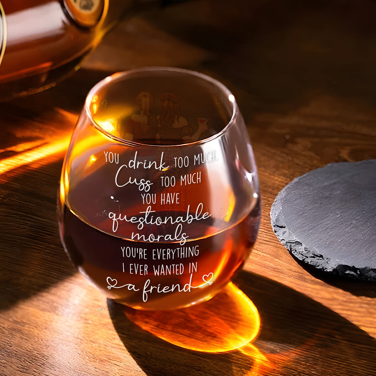 Everything I Wanted In A Friend- Personalized Wine Glass