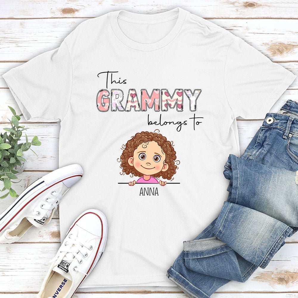 Custom Christmas & Birthday Gift for Grandma • This Grandma Belongs To - Personalized Unisex T-shirt