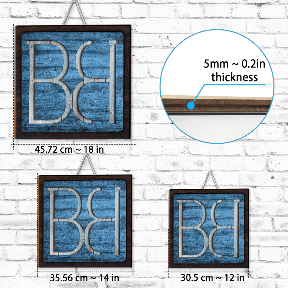 Custom Couple Anniversary Wall Decor Keepsake Gift • This Is Our Home - Personalized Wood Sign