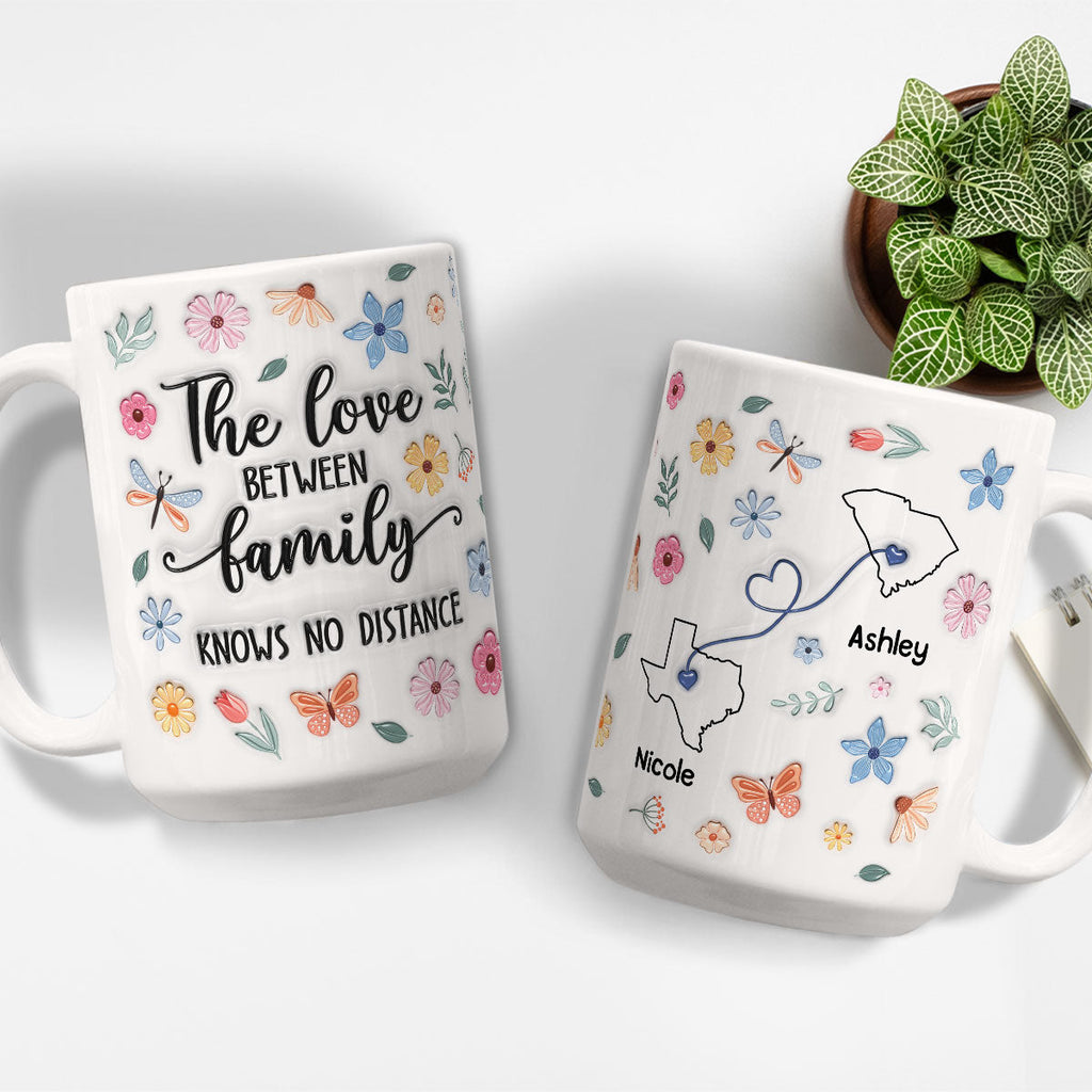 Custom Christmas & Birthday Keepsake Gift • Family Bonds Last Forever Strong - Personalized 3D Inflated Effect Mug