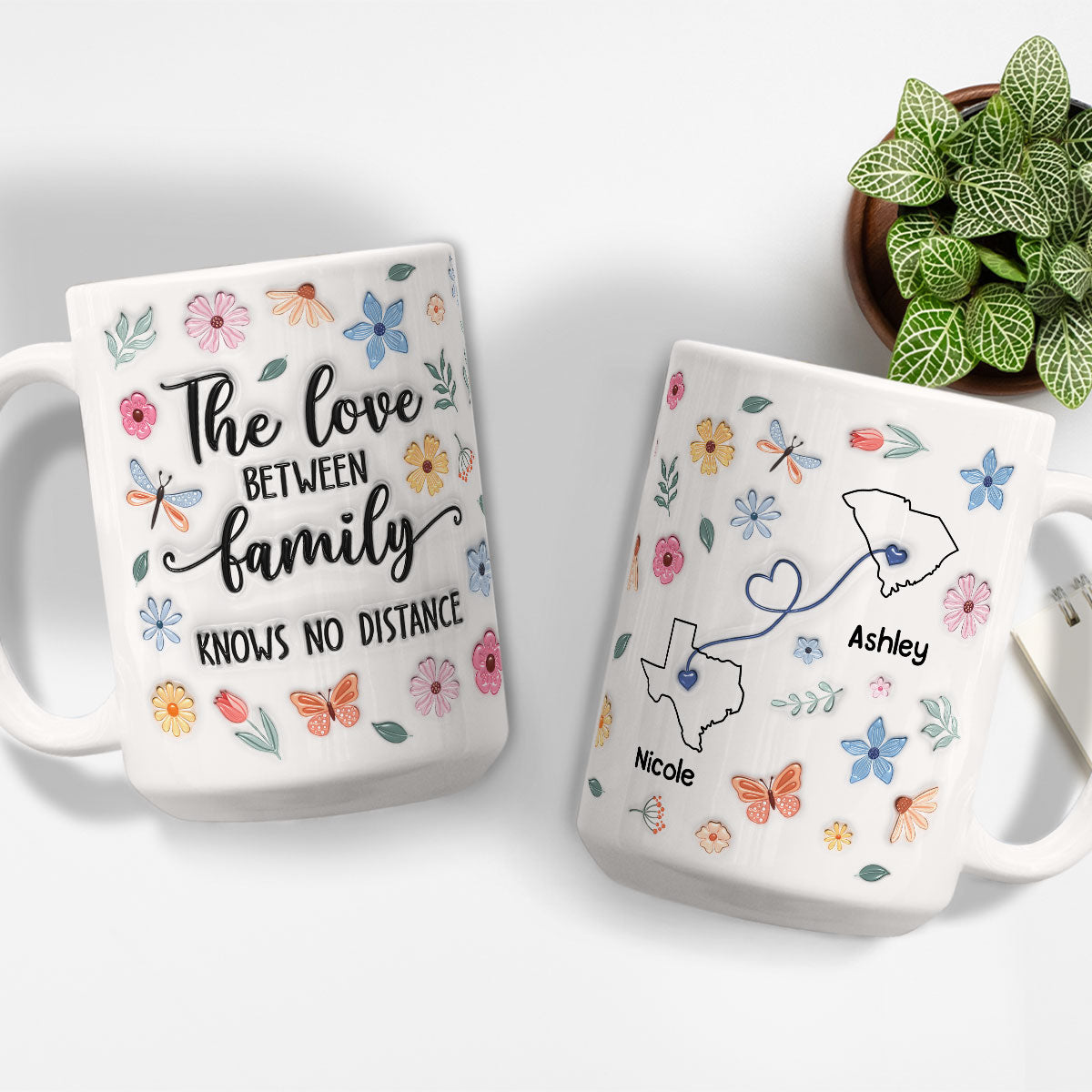 Custom Christmas & Birthday Keepsake Gift • Family Bonds Last Forever Strong - Personalized 3D Inflated Effect Mug