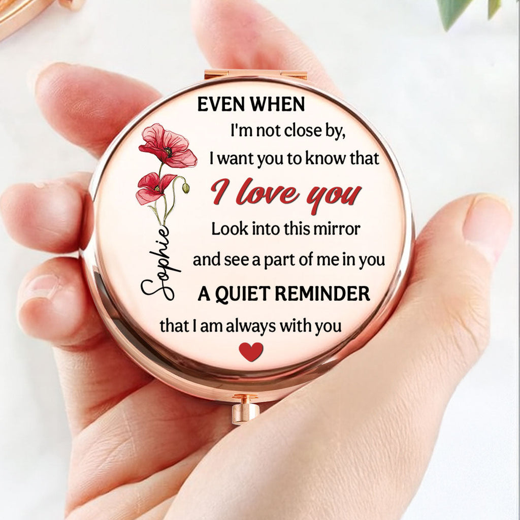 A Part Of Me In You - Personalized Compact Mirror
