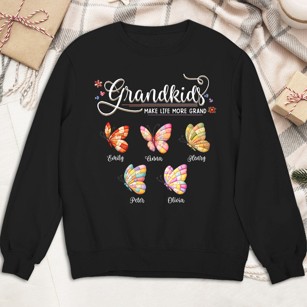 Custom Mother's Day Gift for Mom & Grandma • Grandma Butterflies - Personalized Shirt