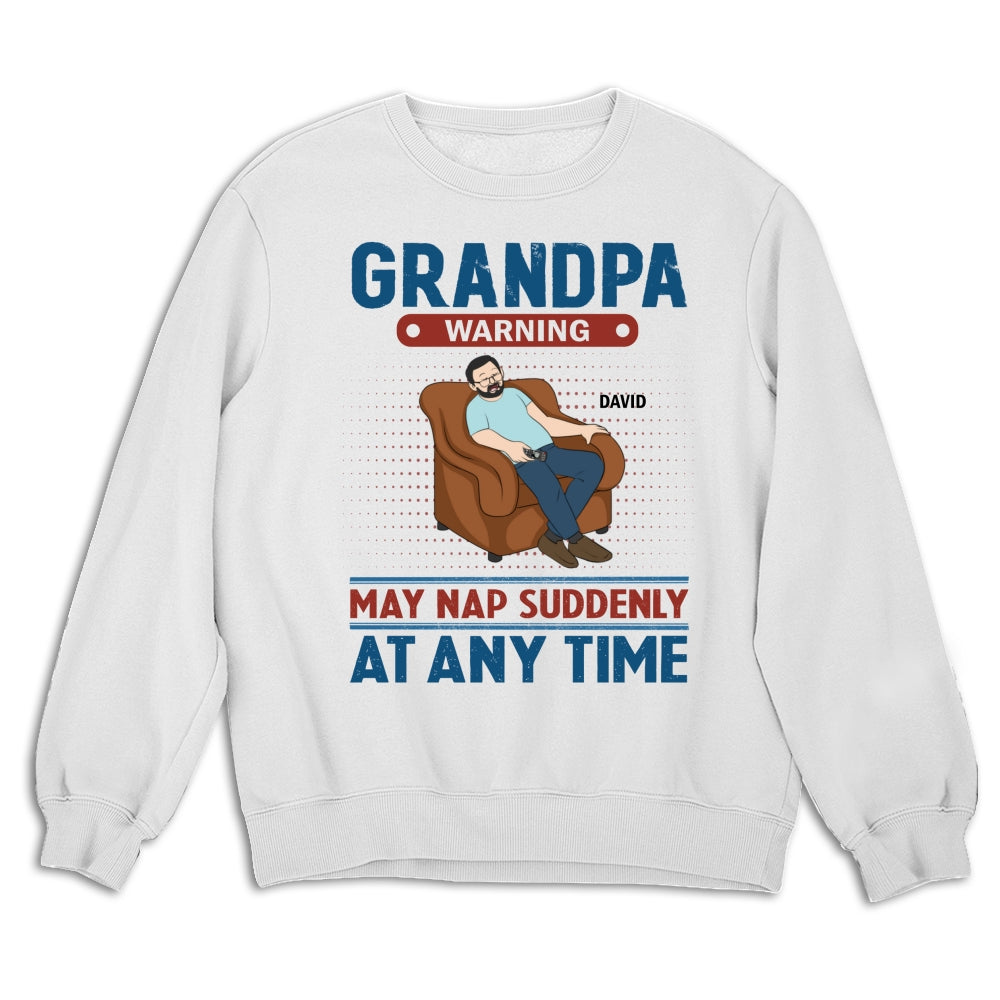 Custom Father's Day, Special Gift for Dad & Grandpa • Nap At Anytime - Personalized Shirt