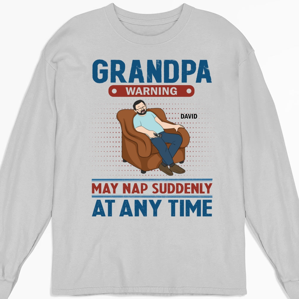 Custom Father's Day, Special Gift for Dad & Grandpa • Nap At Anytime - Personalized Shirt