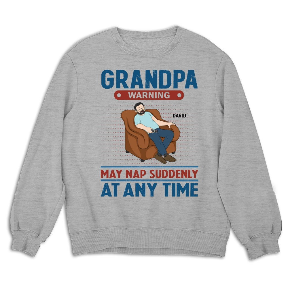 Custom Father's Day, Special Gift for Dad & Grandpa • Nap At Anytime - Personalized Shirt