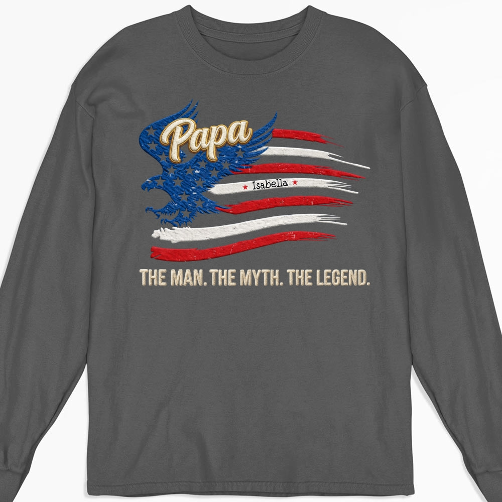 Custom Father's Day, Special Gift for Dad & Grandpa • Papa Super Legend - Personalized Shirt