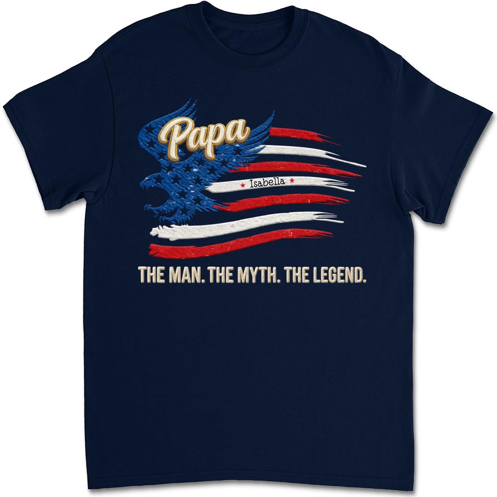 Custom Father's Day, Special Gift for Dad & Grandpa • Papa Super Legend - Personalized Shirt