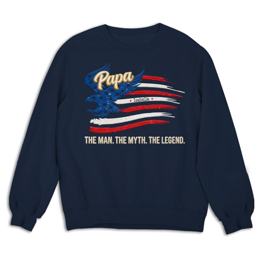 Custom Father's Day, Special Gift for Dad & Grandpa • Papa Super Legend - Personalized Shirt
