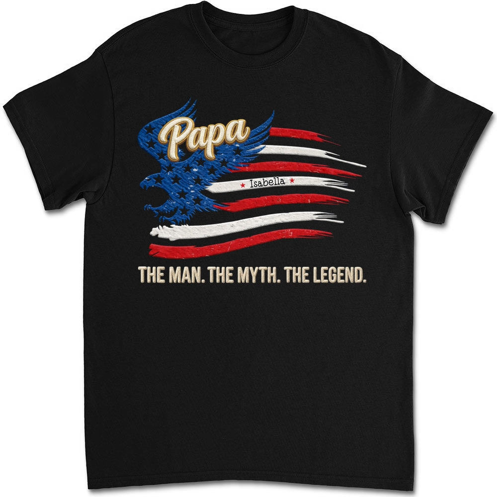 Custom Father's Day, Special Gift for Dad & Grandpa • Papa Super Legend - Personalized Shirt