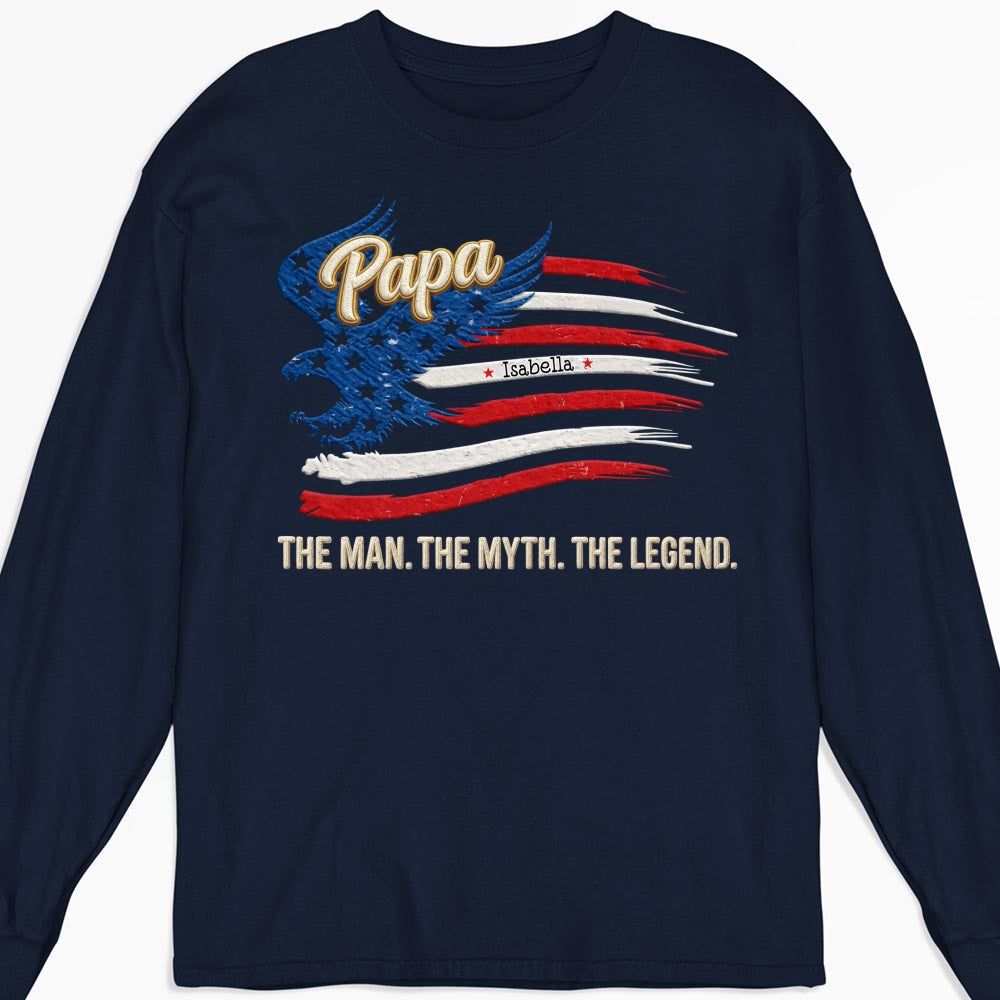 Custom Father's Day, Special Gift for Dad & Grandpa • Papa Super Legend - Personalized Shirt
