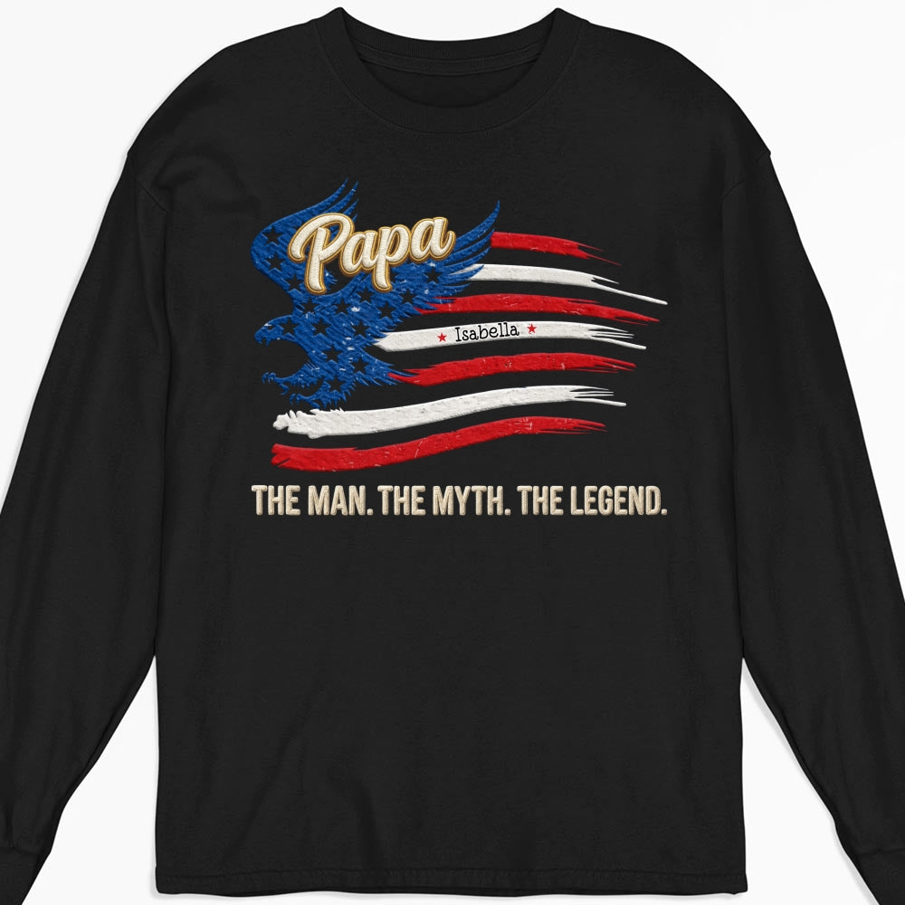 Custom Father's Day, Special Gift for Dad & Grandpa • Papa Super Legend - Personalized Shirt
