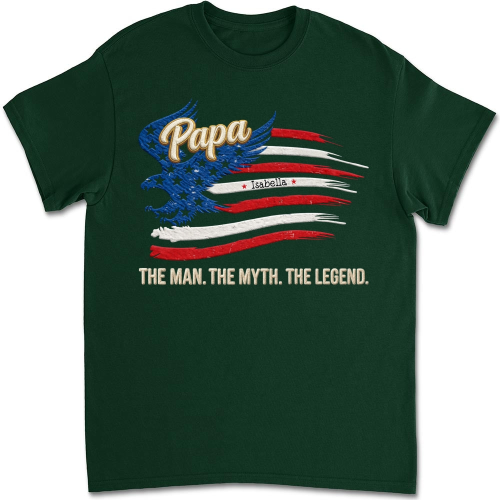 Custom Father's Day, Special Gift for Dad & Grandpa • Papa Super Legend - Personalized Shirt