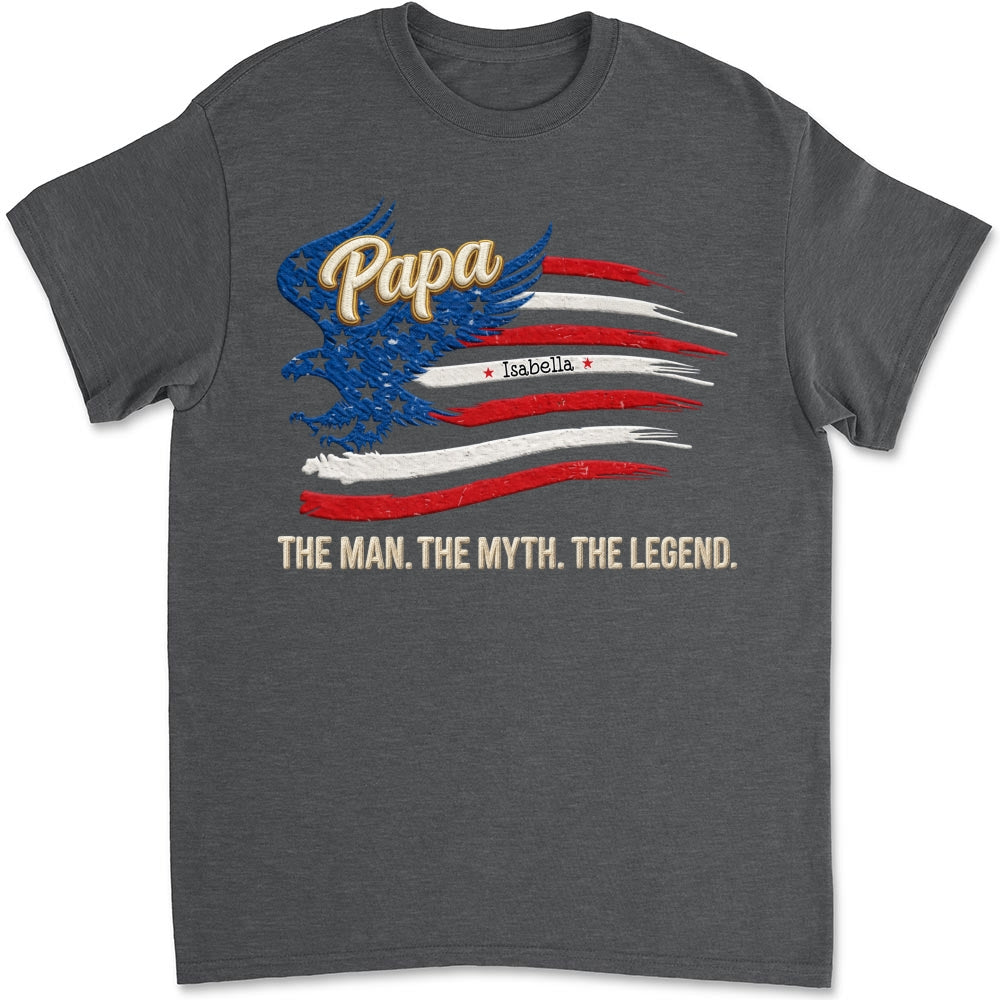 Custom Father's Day, Special Gift for Dad & Grandpa • Papa Super Legend - Personalized Shirt