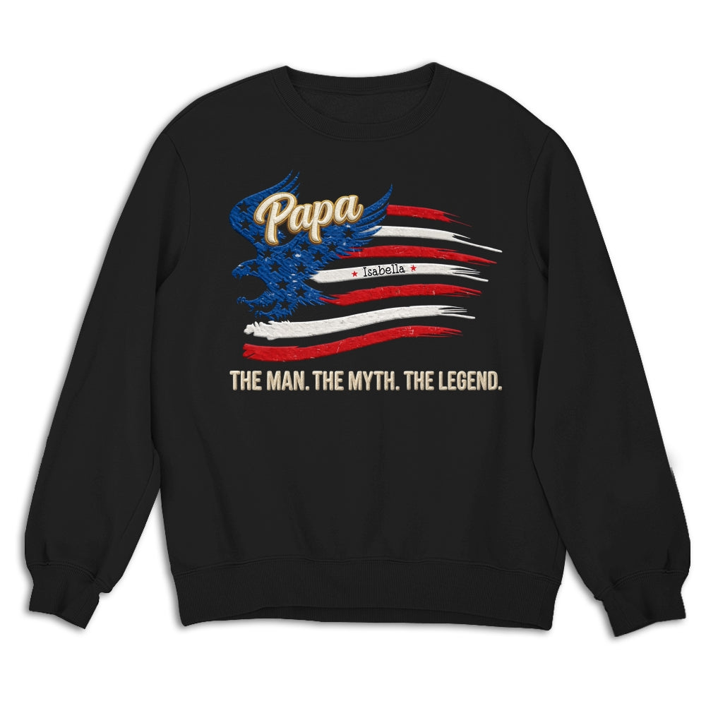 Custom Father's Day, Special Gift for Dad & Grandpa • Papa Super Legend - Personalized Shirt