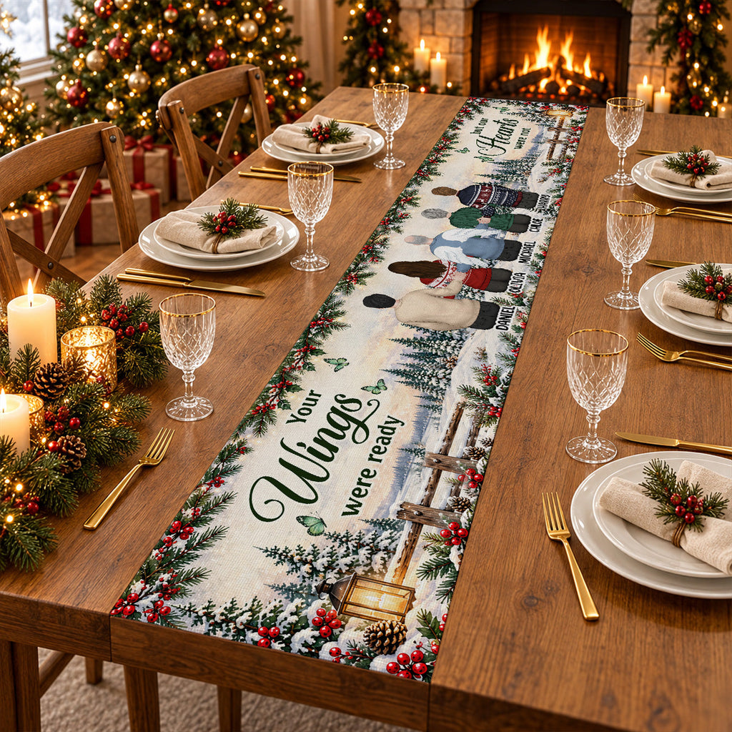 Always With Us - Personalize Table Runner