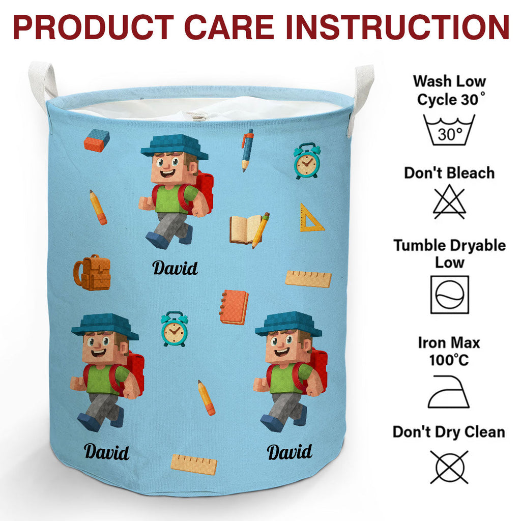 School Time - Personalized Basket