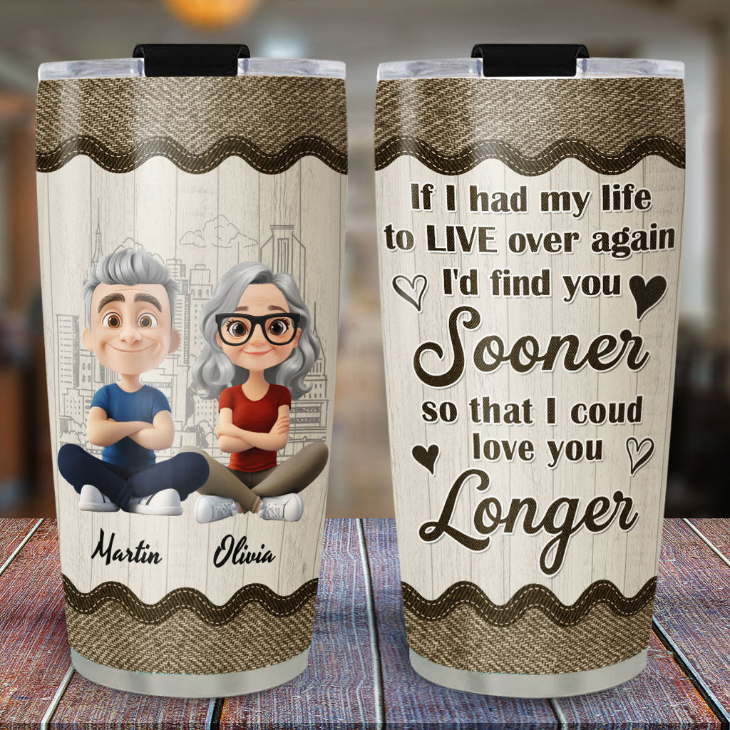Custom Christmas Anniversary Gifts For Husband • If I Could - Personalized Tumbler